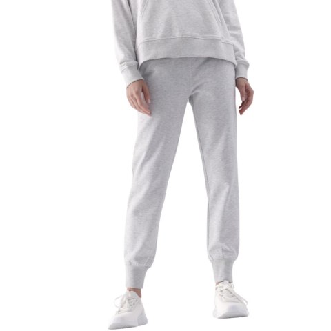 Spodnie damskie 4F F0946 chłodny jasny szary melanż 4FWMM00TTROF0946 27M 4F