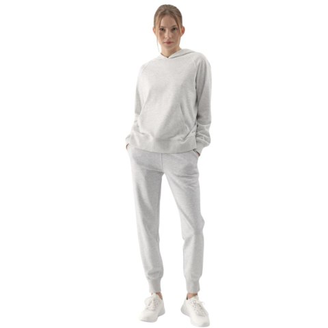 Spodnie damskie 4F F0946 chłodny jasny szary melanż 4FWMM00TTROF0946 27M 4F