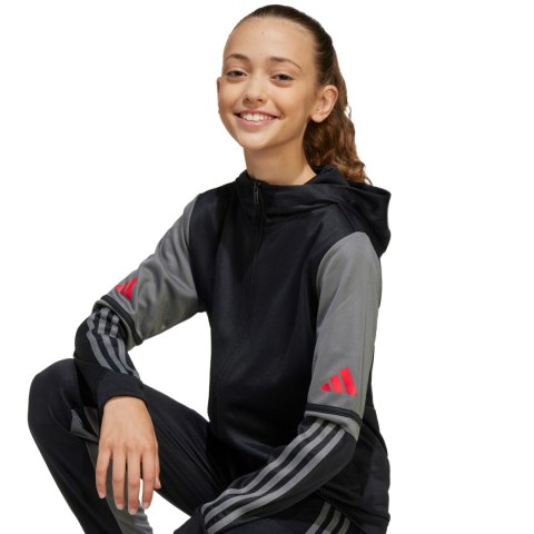 Bluza dla dzieci adidas Squadra 25 Hoody czarno-szara JD6087 Adidas