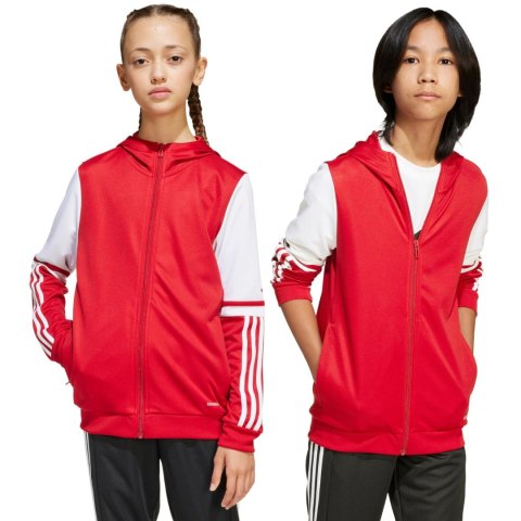 Bluza dla dzieci adidas Squadra 25 Hoody czerwono-biała JD4801 Adidas teamwear