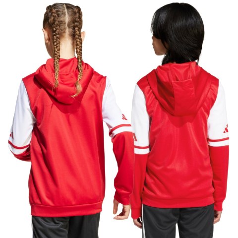 Bluza dla dzieci adidas Squadra 25 Hoody czerwono-biała JD4801 Adidas teamwear