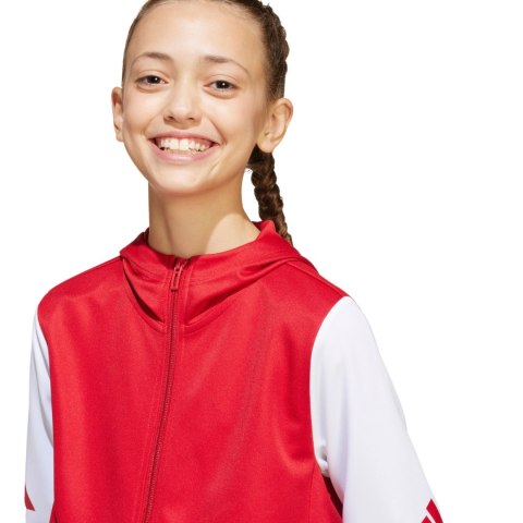 Bluza dla dzieci adidas Squadra 25 Hoody czerwono-biała JD4801 Adidas teamwear