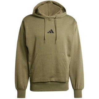 Bluza męska adidas Essentials Feelcozy Fleece oliwkowa JE3799 Adidas