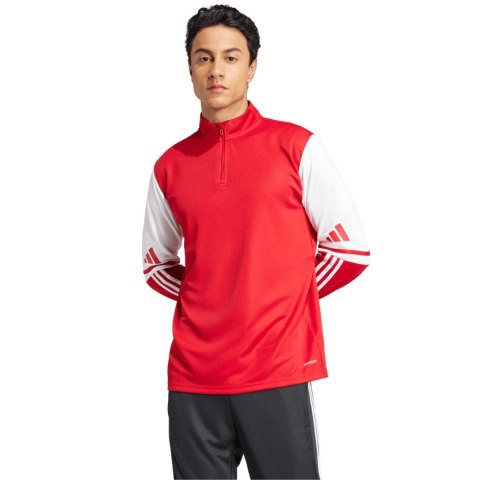 Bluza męska adidas Squadra 25 Training Top czerwono-biała JD2984 Adidas teamwear
