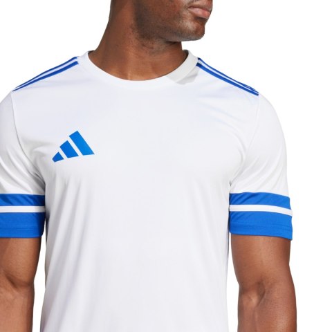 Koszulka męska adidas Squadra 25 biało-niebieska JG5827 Adidas teamwear