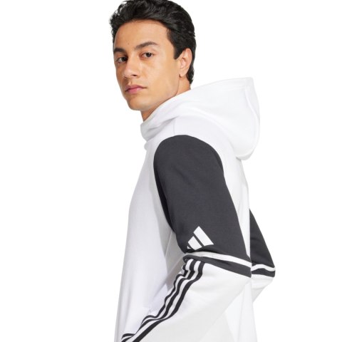 Bluza męska adidas Squadra 25 Sweat Hoody biało-czarna JD2976 Adidas teamwear
