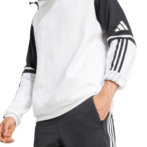 Bluza męska adidas Squadra 25 Sweat Hoody biało-czarna JD2976 Adidas teamwear