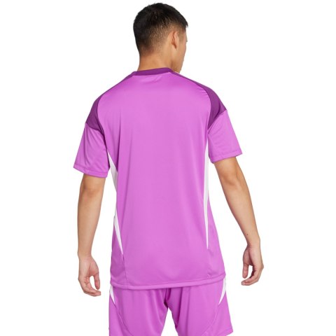 Koszulka bramkarska męska adidas Tiro 25 Competition Jersey Short Sleeve fioletowa JI9719 Adidas teamwear