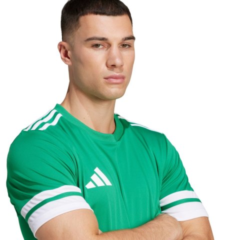 Koszulka męska adidas Squadra 25 zielono-biała JN7485 Adidas teamwear