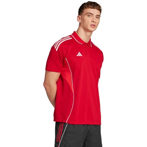 Koszulka męska adidas Tiro 25 Competition Polo czerwona JY1805 Adidas teamwear