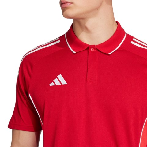 Koszulka męska adidas Tiro 25 Competition Polo czerwona JY1805 Adidas teamwear