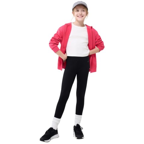 Legginsy dla dziewczynki 4F CAS F220 głęboka czerń 4FJWMM00TTIGF220 20S 4F