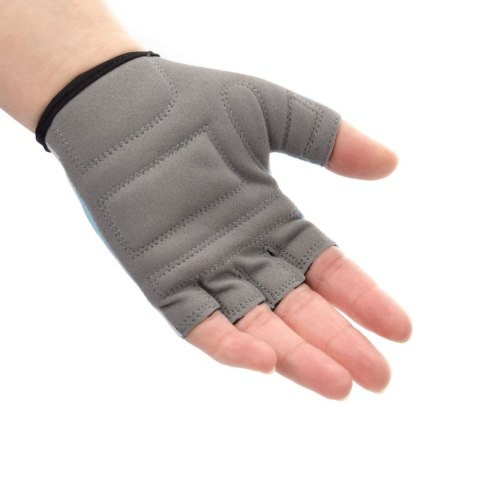 Rękawiczki rowerowe dla dzieci Meteor Alpacas błękitne 17392-17393-17394 Meteor