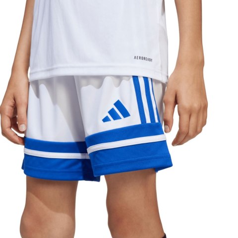 Spodenki dla dzieci adidas Squadra 25 biało-niebieskie JJ2425 Adidas teamwear