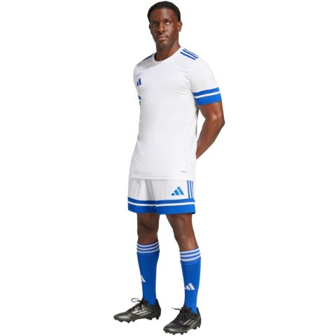 Spodenki męskie adidas Squadra 25 biało-niebieskie JH3409 Adidas teamwear