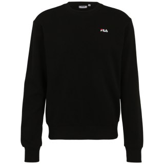 Bluza męska Fila Leverano Regular Crew Sweat czarna FAM0876 80010 Fila
