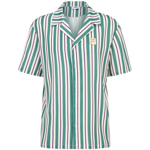 Koszula męska Fila Lastro zielono-kremowa FAM0926 13382 Fila