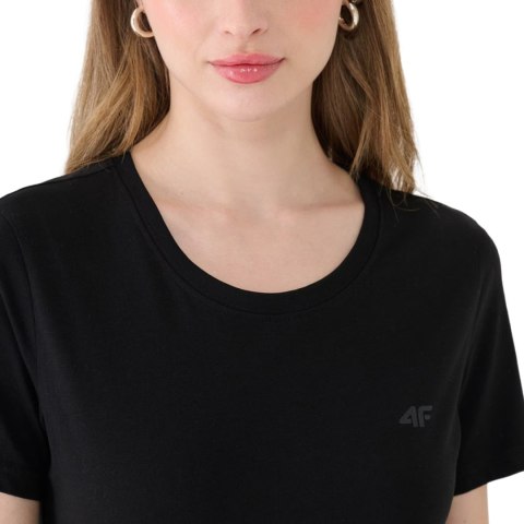 Koszulka damska 4F F2356 głęboka czerń 4FWMM00TTSHF2356 20S 4F