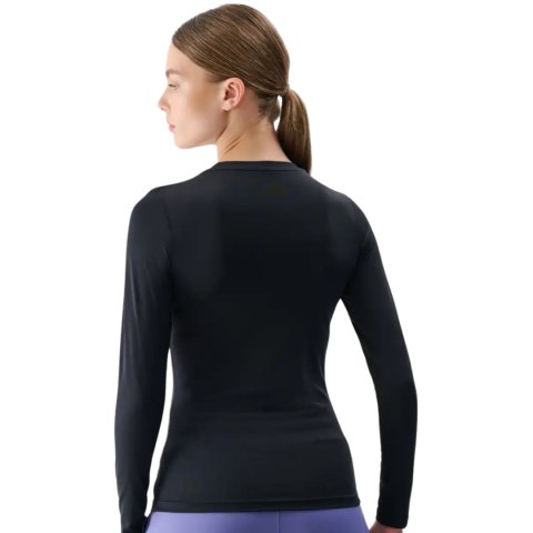 Koszulka damska 4F Longsleeve FNK F324 głęboka czerń 4FRSS25TFLOF324 20S 4F