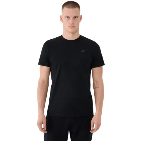 Koszulka męska 4F M2256 głęboka czerń 4FWMM00TTSHM2256 20S 4F