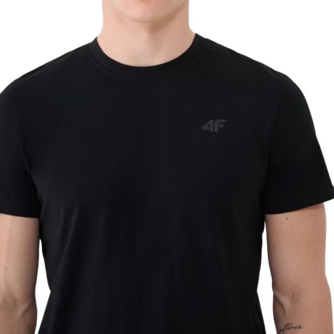Koszulka męska 4F M2256 głęboka czerń 4FWMM00TTSHM2256 20S 4F