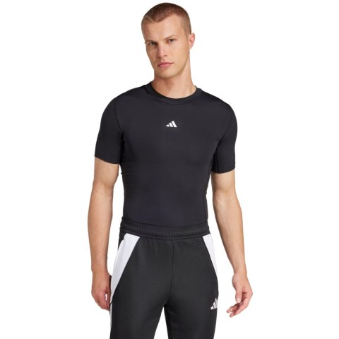 Koszulka męska adidas Techfit Short Sleeve Tee czarna JP4674 Adidas teamwear