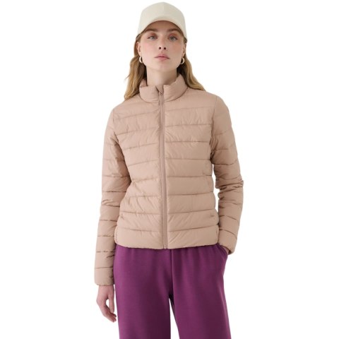 Kurtka damska pikowana 4F F533 beżowa 4FWSS25TDJAF533 83S 4F