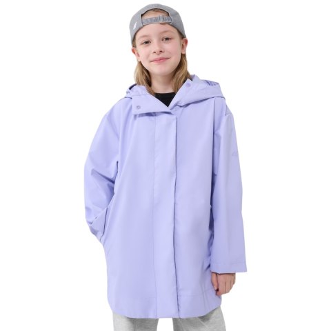 Kurtka dla dzieci 4F przejściowa-przeciwdeszczowa z gumową powłoką U213 jasny fiolet 4FJWSS25TJACU213 52S 4F