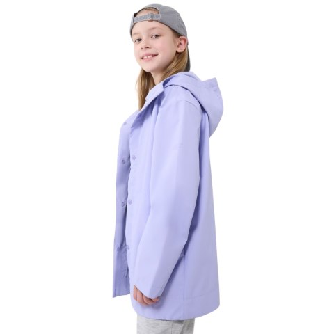 Kurtka dla dzieci 4F przejściowa-przeciwdeszczowa z gumową powłoką U213 jasny fiolet 4FJWSS25TJACU213 52S 4F
