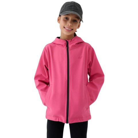 Kurtka dla dziewczynki softshell 4F F305 różowa 4FJWSS25TSOFF305 54S 4F