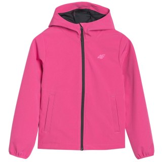 Kurtka dla dziewczynki softshell 4F F305 różowa 4FJWSS25TSOFF305 54S 4F