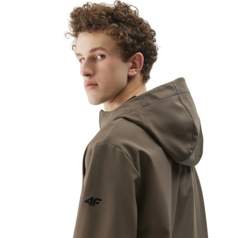 Kurtka męska softshell 4F M324 brązowa 4FWSS25TSOFM324 81S 4F