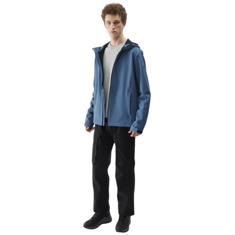 Kurtka męska softshell 4F M324 denim 4FWSS25TSOFM324 32S 4F