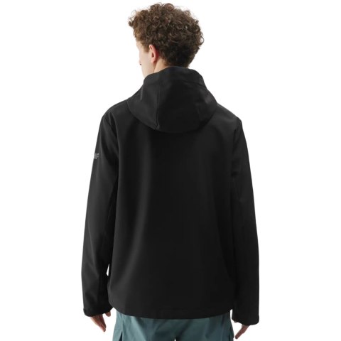Kurtka męska softshell 4F M324 głęboka czerń 4FWSS25TSOFM324 20S 4F