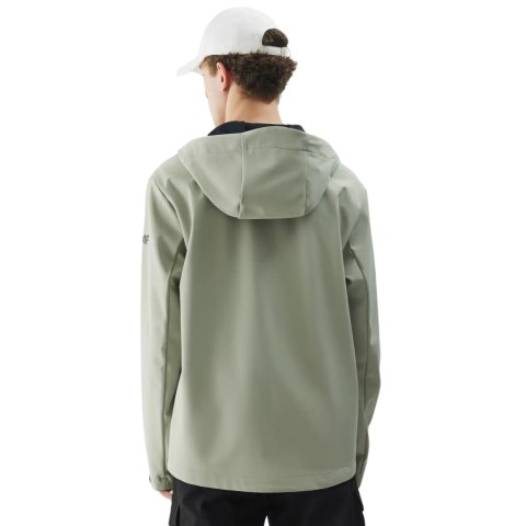 Kurtka męska softshell 4F M324 oliwkowa 4FWSS25TSOFM324 44S 4F