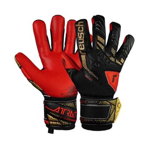 Rękawice bramkarskie Reusch Attrakt Freegel Silver czarno-czerwone 5570235 7075 Reusch