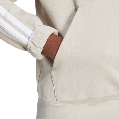 Bluza męska adidas Essentials 3-Stripes French Terry Hoodie beżowa JE6367 Adidas