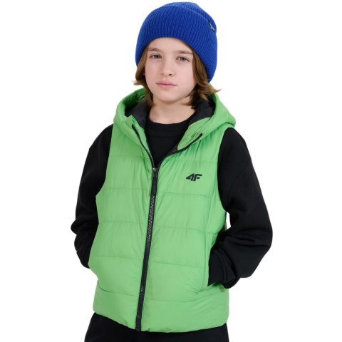 Kamizelka dla chłopca 4F M169 soczysta zieleń 4FJWSS25TVJAM169 45S 4F
