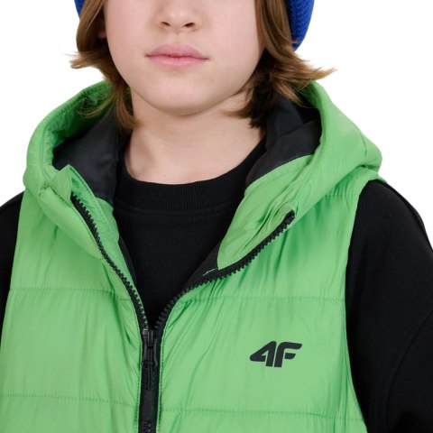 Kamizelka dla chłopca 4F M169 soczysta zieleń 4FJWSS25TVJAM169 45S 4F