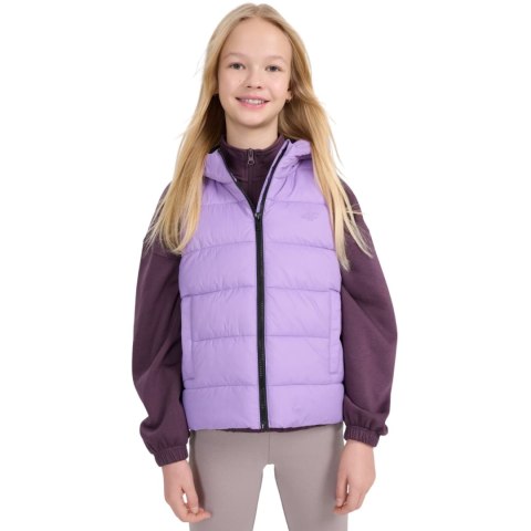 Kamizelka dla dziewczynki 4F F166 fioletowa 4FJWSS25TVJAF166 51S 4F