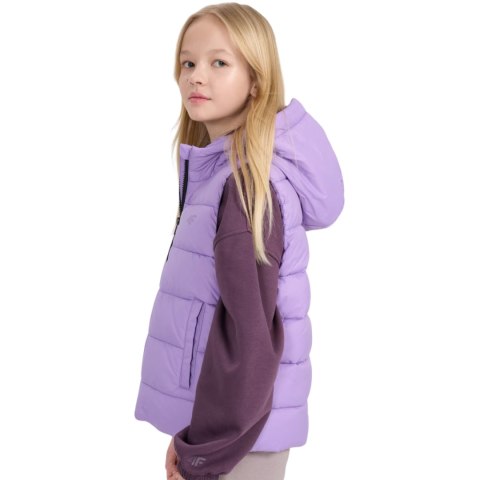 Kamizelka dla dziewczynki 4F F166 fioletowa 4FJWSS25TVJAF166 51S 4F