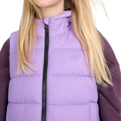 Kamizelka dla dziewczynki 4F F166 fioletowa 4FJWSS25TVJAF166 51S 4F