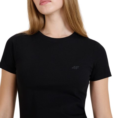 Koszulka damska 4F F2255 głęboka czerń 4FWMM00TTSHF2255 20S 4F