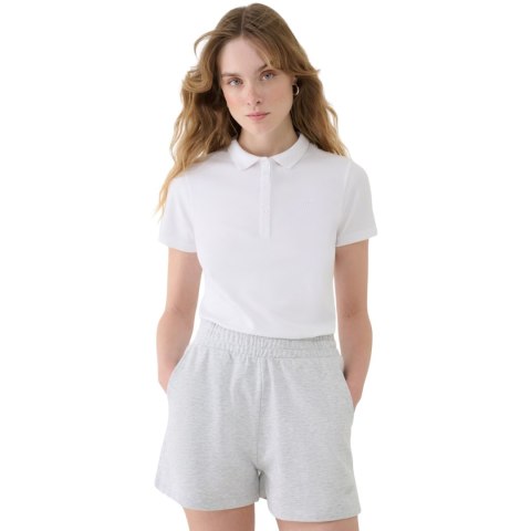 Koszulka damska polo 4F F365 biała 4FWMM00TPTSF365 10S 4F