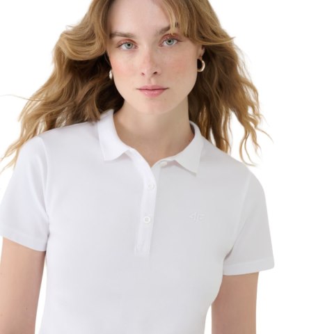 Koszulka damska polo 4F F365 biała 4FWMM00TPTSF365 10S 4F
