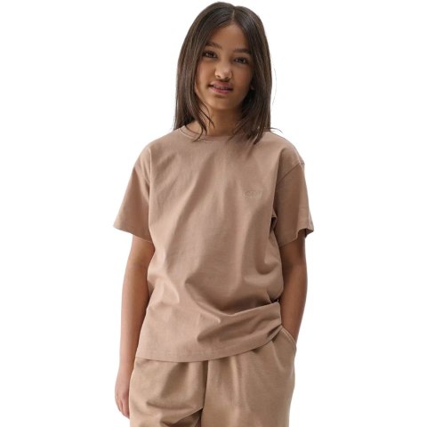 Koszulka dla dziewczynki 4F F2326 beżowa 4FJWSS25TTSHF2326 83S 4F