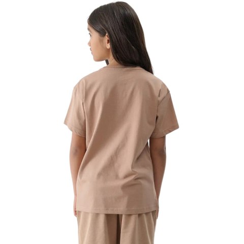 Koszulka dla dziewczynki 4F F2326 beżowa 4FJWSS25TTSHF2326 83S 4F