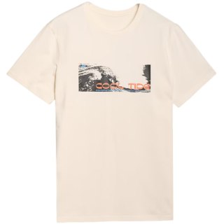 Koszulka męska 4F M2030 złamana biel 4FWSS25TTSHM2030 11S 4F