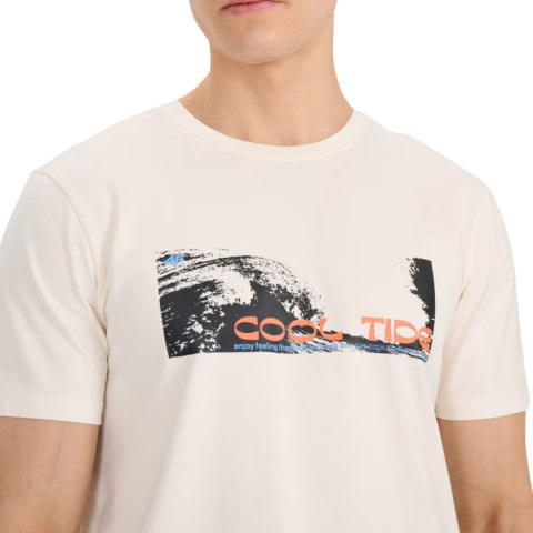 Koszulka męska 4F M2030 złamana biel 4FWSS25TTSHM2030 11S 4F