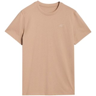 Koszulka męska 4F M2074 beżowa 4FWSS25TTSHM2074 83S 4F
